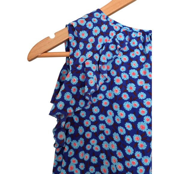 Women's - Kate Spade Tangier Floral Ruffle Silk Blouse, Size XS - Picture 7 of 7